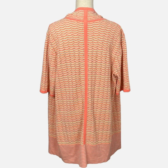 Spanner Women’s Cardigan Open Longline Short Sleeve Spring Multi Colour Large - Picture 2 of 11